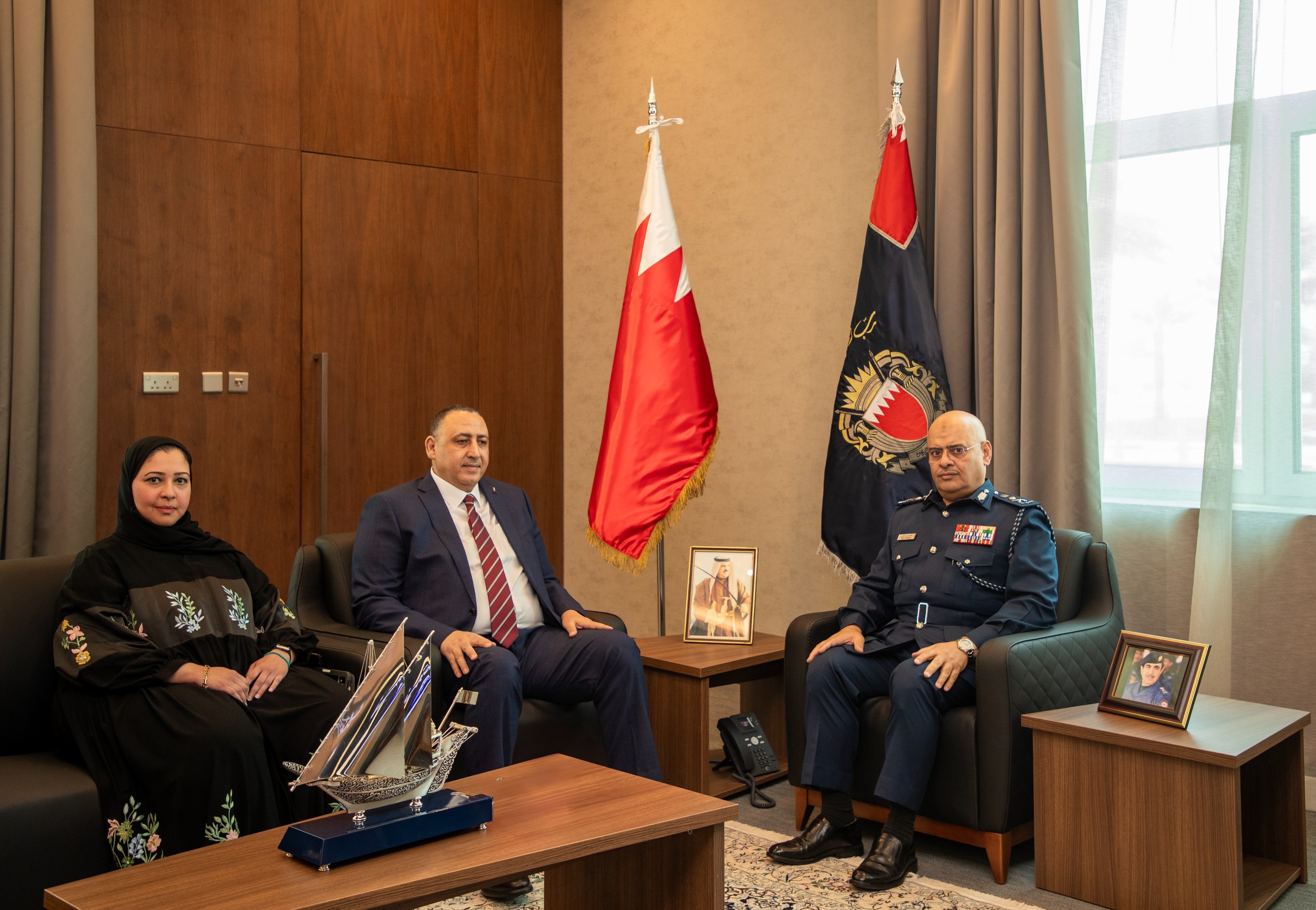 رئيس الأمن العام يستقبل مدير جهاز الأمن الوقائي الفلسطيني ومدير عام الشرطة الفلسطينية<